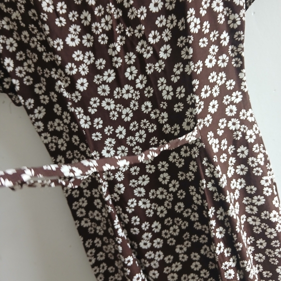 Reformation Chocolate Floral Midi Dress - Picture 6 of 8